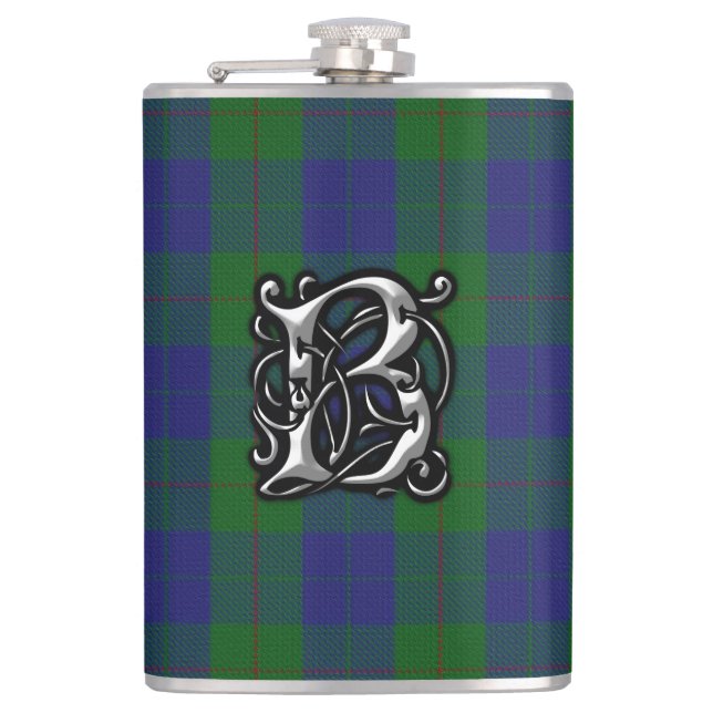 Clan Barclay Tartan Old Scotland Flask Flachmann (Vorderseite)
