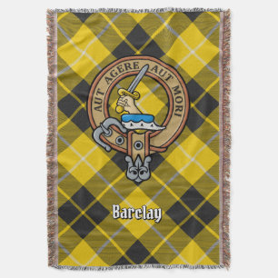 Clan Barclay-Wappen über Dress-Tartan Decke