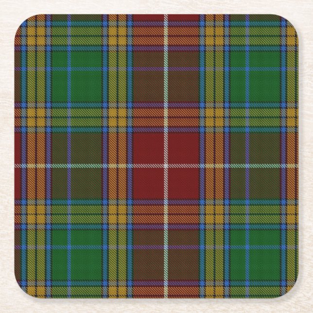 Clan Baxter Kariert Paper Untersetzer (Vorderseite)