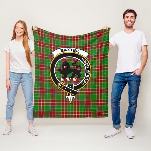 Clan Baxter Modern Tartan Kariert Fleecedecke (Beispiel)