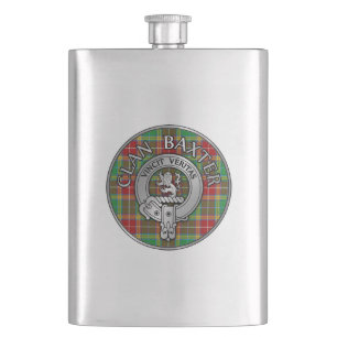 Clan Baxter Wappen & Tartan Flachmann