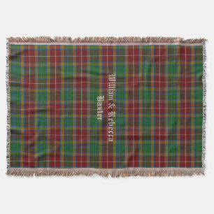 Clan-BaxterTartankarierte kundenspezifische Decke
