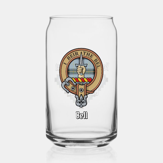 Clan Bell Crest sur Tartan (Recto)