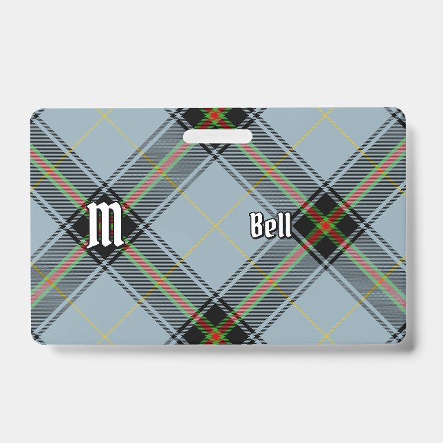 Clan Bell Tartan Ausweis (Vorderseite)