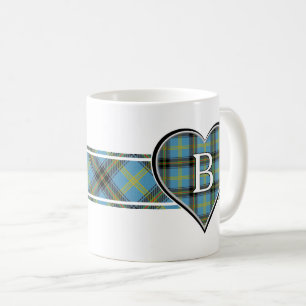 Clan Bell Tartan Herz Kaffeetasse