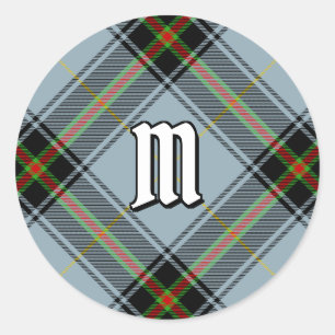 Clan Bell Tartan Runder Aufkleber
