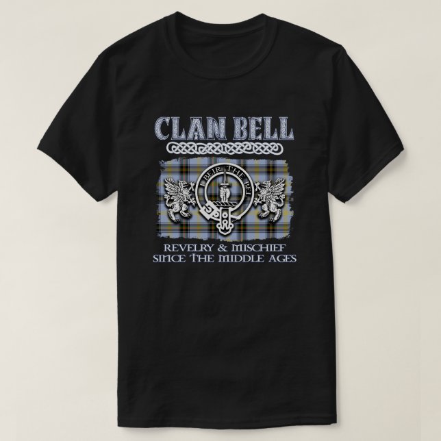 Clan Bell Wappen Schottischer Clans Schottischer N T-Shirt (Design vorne)