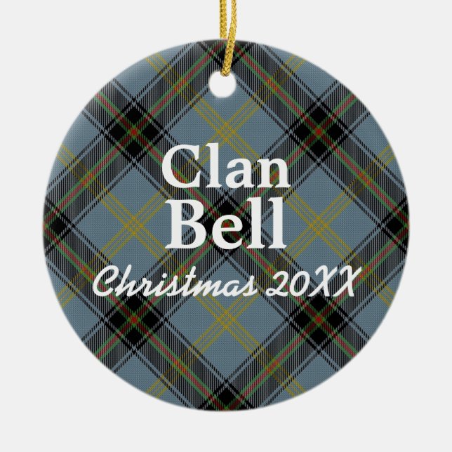 Clan-BellScottishTartan Keramikornament (Vorne)