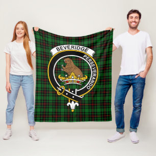 Clan Beveridge Tartan Kariert Fleecedecke