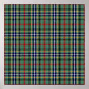 Clan Bisset Tartan - Digitaler Download Poster
