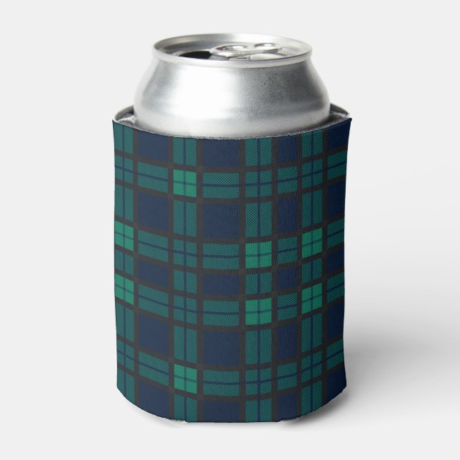 Clan Black Watch Tartan Kariert Blue Green Karo Dosenkühler (Kanne Vorderseite)