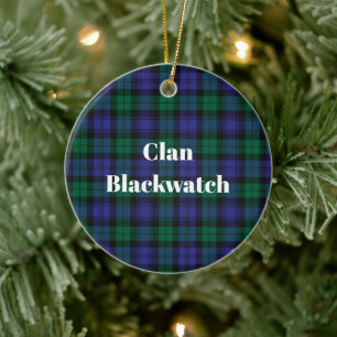 Clan Blackwatch Modern Tartan remains the same as Keramik Ornament