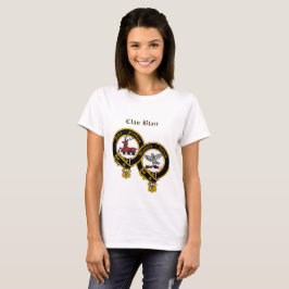 Clan Blair Crest avec nom T-shirt femme