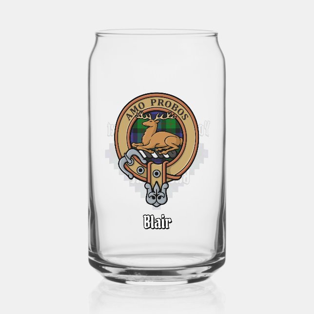 Clan Blair Crest sur Tartan (Recto)