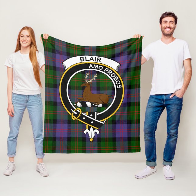 Clan Blair Modern Tartan Kariert Fleecedecke (Beispiel)