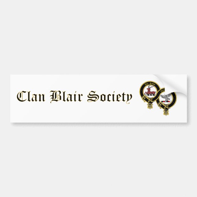 Clan Blair Society Autoaufkleber (Vorne)