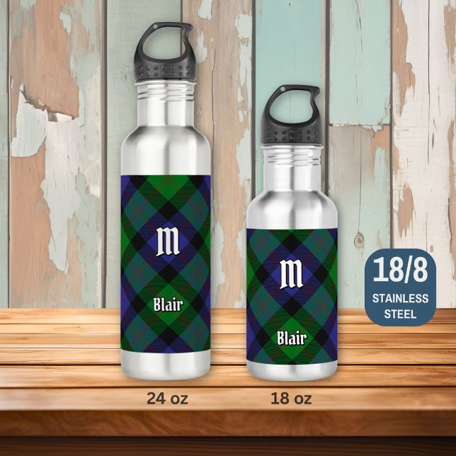 Clan Blair Tartan Bouteille d'eau en acier inoxyda (Créateur téléchargé)