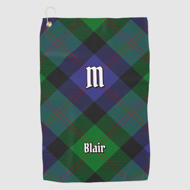 Clan Blair Tartan Golf Towel Golfhandtuch (Vorderseite)