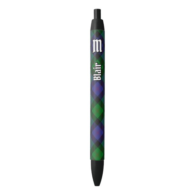 Clan Blair Tartan Ink Pen Kugelschreiber (Vorderseite Vertikal)