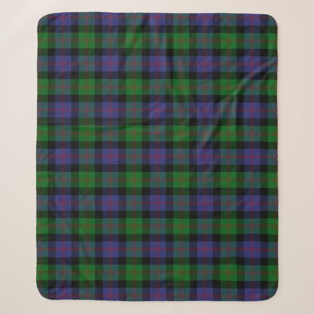 Clan Blair Tartan Kariert Sherpadecke (Vorderseite)