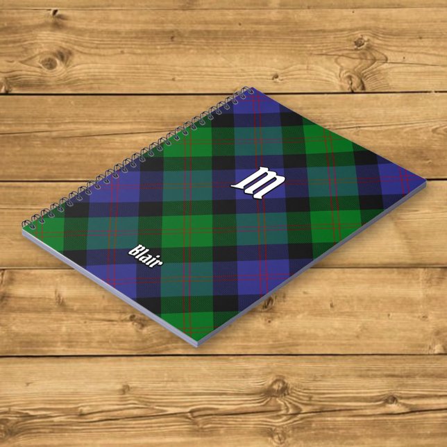 Clan Blair Tartan Notebook Notizblock (Von Creator hochgeladen)
