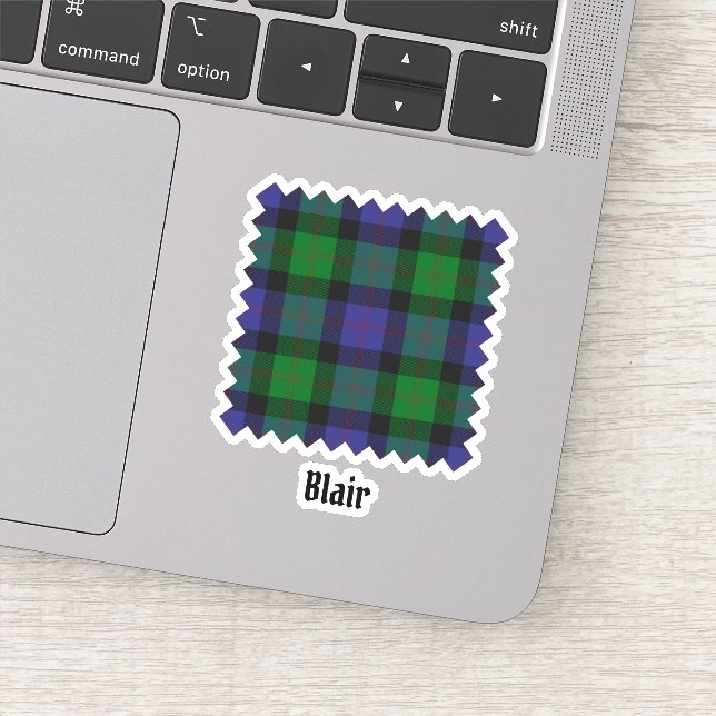 Clan Blair Tartan Sticker (Detail)