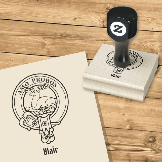 Clan Blair Wappen Rubber Briefmarke Gummistempel (Von Creator hochgeladen)