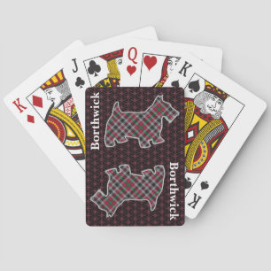 Clan Borthwick Tartan Scottish Terrier Edition Spielkarten