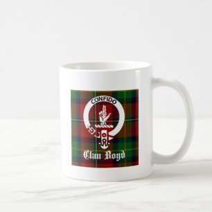 Clan Boyd Crest Tartan Kaffeetasse