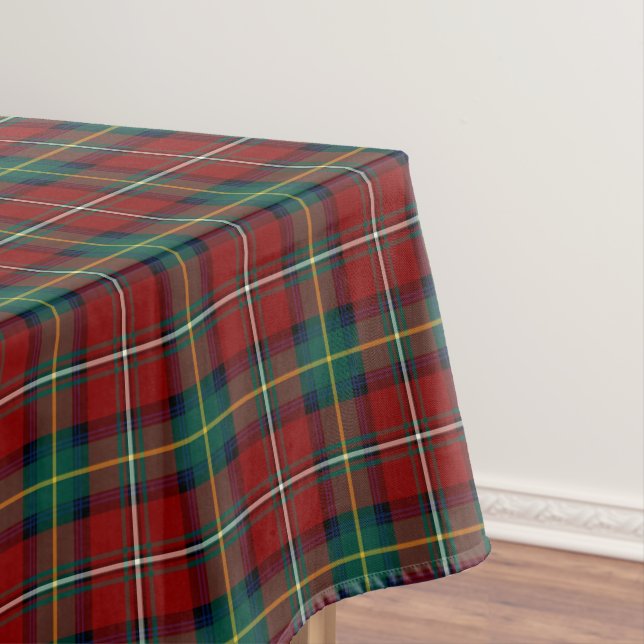 Clan Boyd Red und Green Scottish Tartan Tischdecke (Beispiel)
