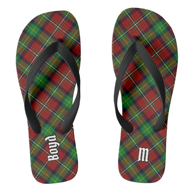 Clan Boyd Tartan Flip Flops (Fußbett)