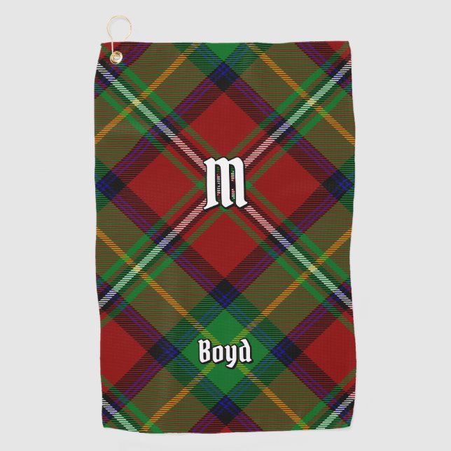 Clan Boyd Tartan Golfhandtuch (Vorderseite)