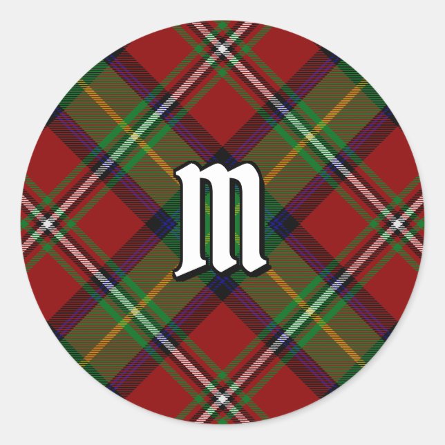 Clan Boyd Tartan Runder Aufkleber (Vorderseite)