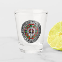 Clan Boyd Wappen & Tartan Knot Schnapsglas