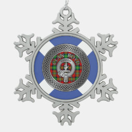 Clan Boyd Wappen & Tartan Knot Schneeflocken Zinn-Ornament