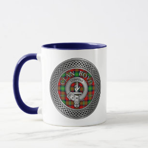 Clan Boyd Wappen & Tartan Knot Tasse