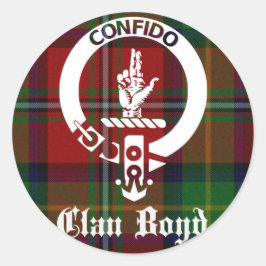 Clan Boyd Wappen Tartan Runder Aufkleber