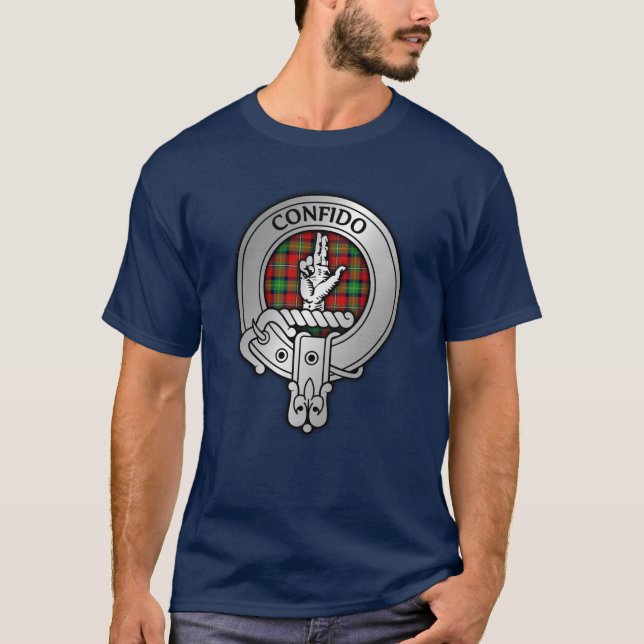 Clan Boyd Wappen & Tartan T-Shirt (Vorderseite)