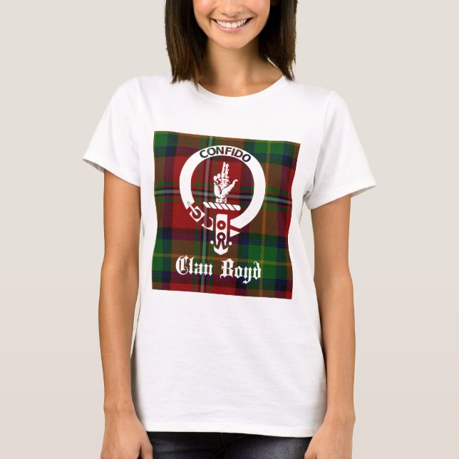 Clan Boyd Wappen Tartan T-Shirt (Vorderseite)