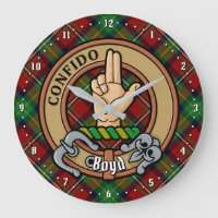 Clan Boyd Wappen über Tartan