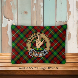 Clan Boyd Wappen über Tartan Zubehörtasche