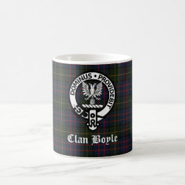 Clan Boyle Wappen Abzeichen & Tartan Kaffeetasse