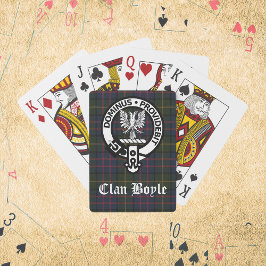 Clan Boyle Wappen & Tartan Spielkarten