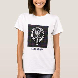 Clan Boyle Wappen & Tartan T-Shirt