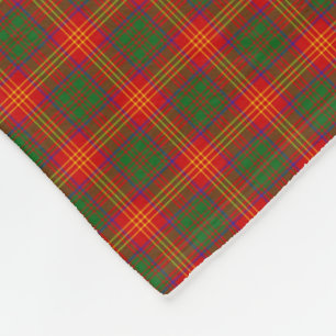 Clan brennt Tartan Fleecedecke