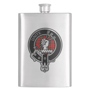 Clan Brodie Wappen & Tartan Flask Flachmann