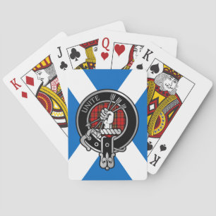 Clan Brodie Wappen & Tartan zum Salreifen Fahrrads Spielkarten