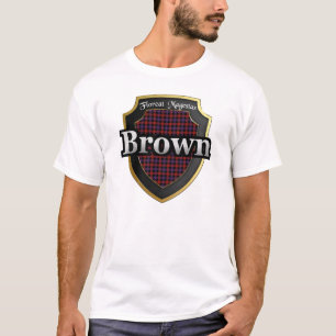 Clan-Brown Schottland Tartan-Dynastie T-Shirt