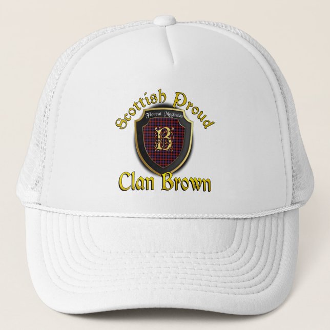 Clan Brown Scottish Dynsty Cap Truckerkappe (Vorderseite)