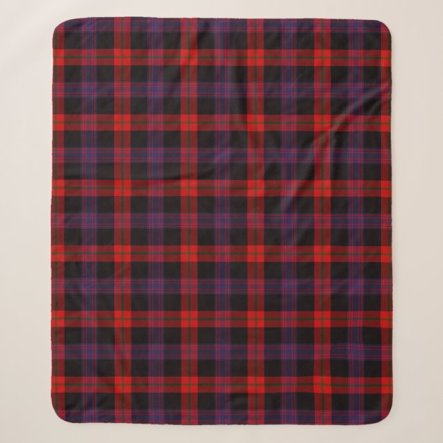 Clan Brown Tartan Kariert Sherpadecke (Vorderseite)